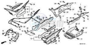 FJS400D9 ED / 2ED drawing FLOOR STEP/UNDER COVER (F JS400D9/FJS400A)