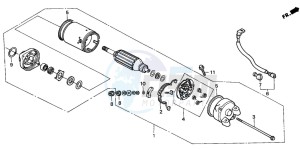 VT750C drawing STARTING MOTOR