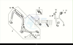 JOYRIDE S 125 (LF12W4-EU) (M1) drawing MAIN STAND