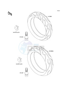 ZX 600E [ZX-6 NINJA ZZR 600] (E10-E13 E13 CAN ONLY) ZZR 600 drawing TIRES