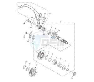 YZ F 450 drawing STARTER