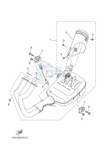 XSR700 MTM690D (BCN1) drawing EXHAUST