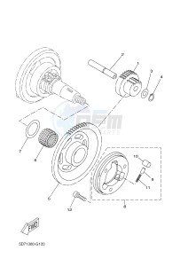 MT125 MT-125 (BR33 BR33 BR33 BR33 BR33) drawing STARTER CLUTCH