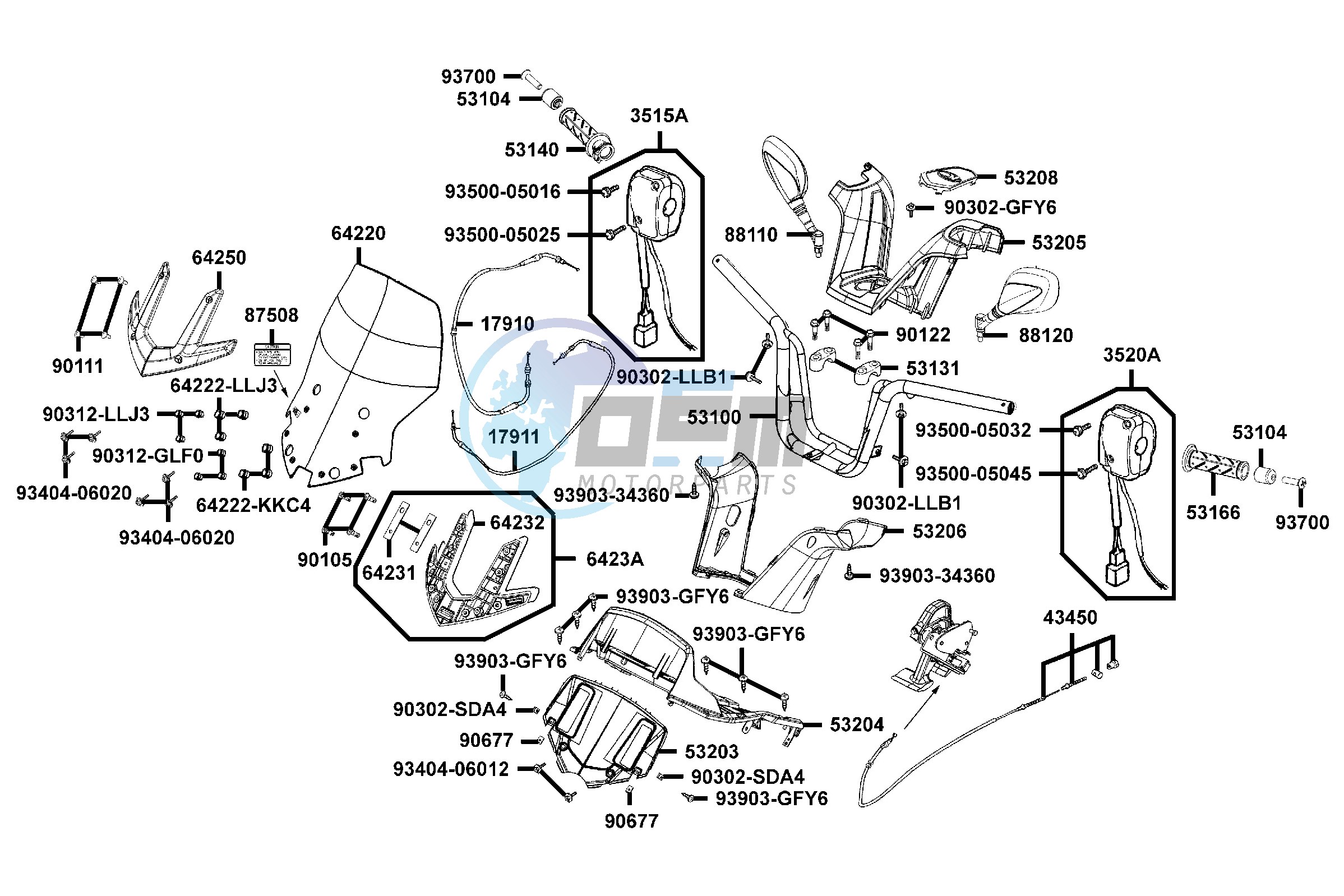 Handle Steering - Handle Cover