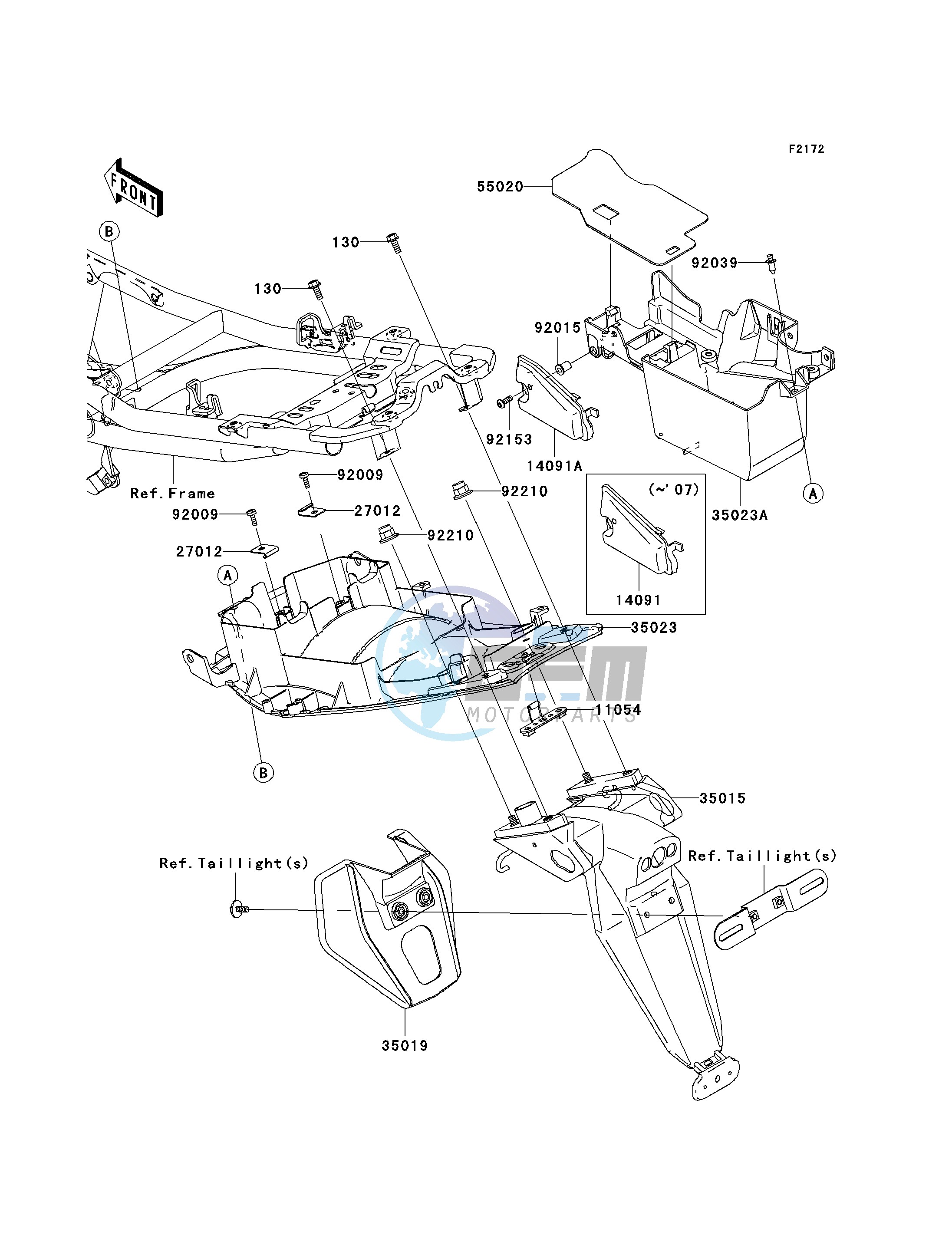 REAR FENDER-- S- -