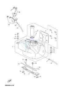 YPR250RA XMAX 250 ABS EVOLIS 250 ABS (1YS7 1YS7 1YS7) drawing FUEL TANK