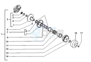 Zip 50 SP drawing Driven pulley