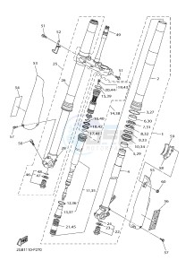 WR250F (2GB7 2GB8 2GB9) drawing FRONT FORK