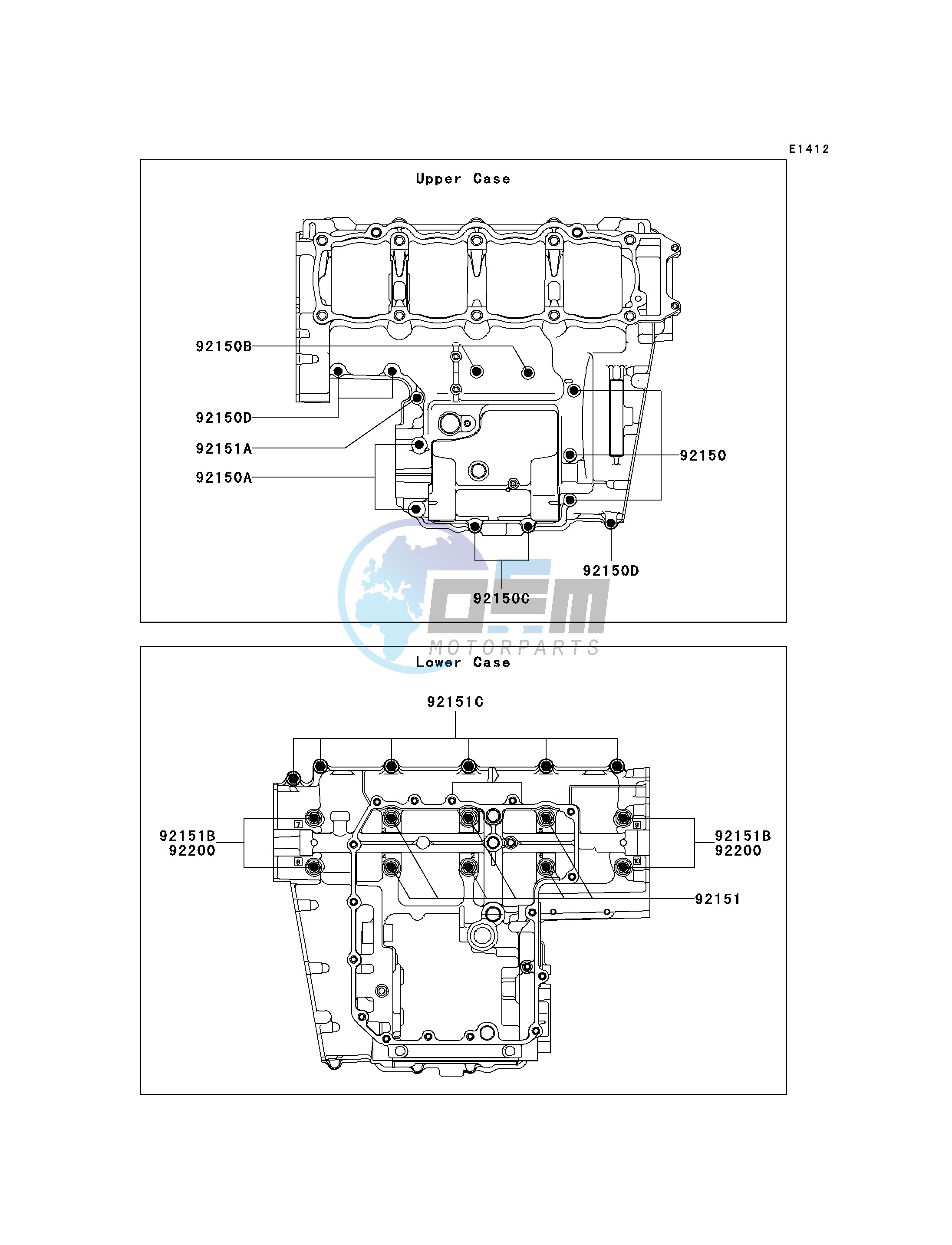 CRANKCASE BOLT PATTERN