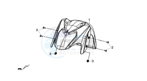 JOYMAX 300I drawing FRONT FENDER