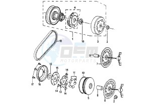 SPEEDFIGHT ARIA - 50 cc drawing CLUTCH