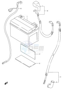 GSX-R750 (E2) drawing BATTERY