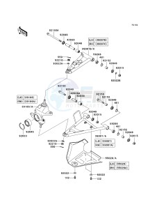 KVF 750 D [BRUTE FORCE 750 4X4I] (D8F-D9F) D8F drawing FRONT SUSPENSION