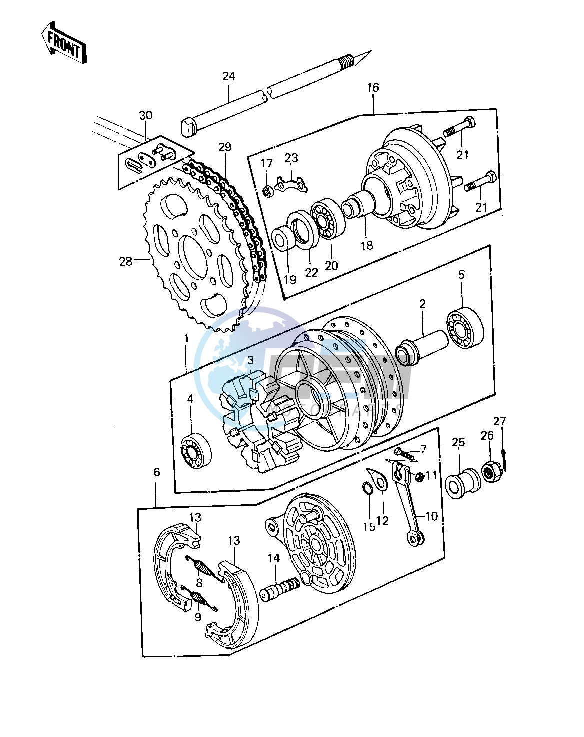 REAR HUB_BRAKE_CHAIN -- 80 D1- -