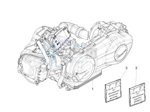 S 125 4T 3V E3 ie Taiwan drawing Engine assembly