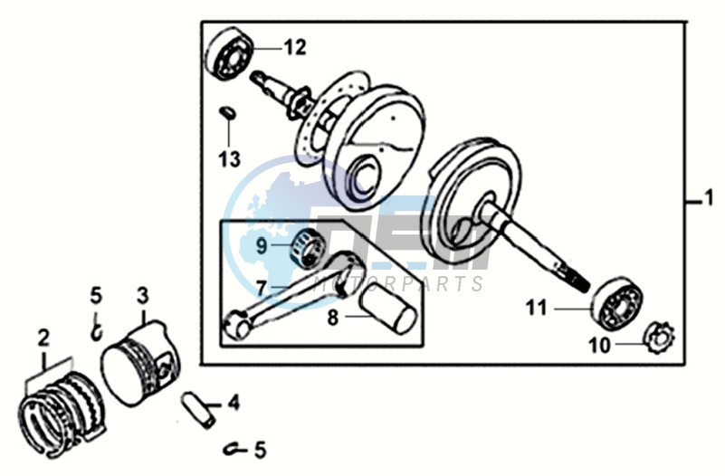 CRANKSHAFT / PISTON / PISTON RING