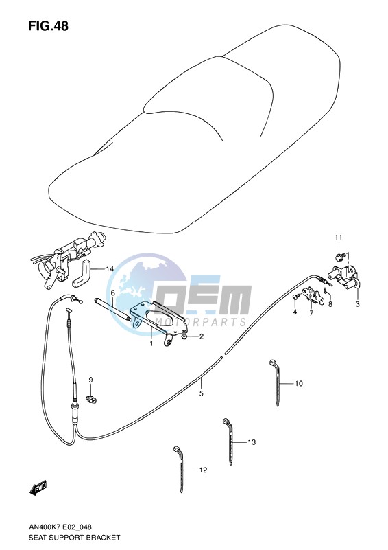 SEAT SUPPORT BRACKET