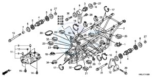 TRX500FPAD TRX500FPA ED drawing FRAME BODY