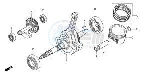 TRX650FA drawing CRANK SHAFT/PISTON