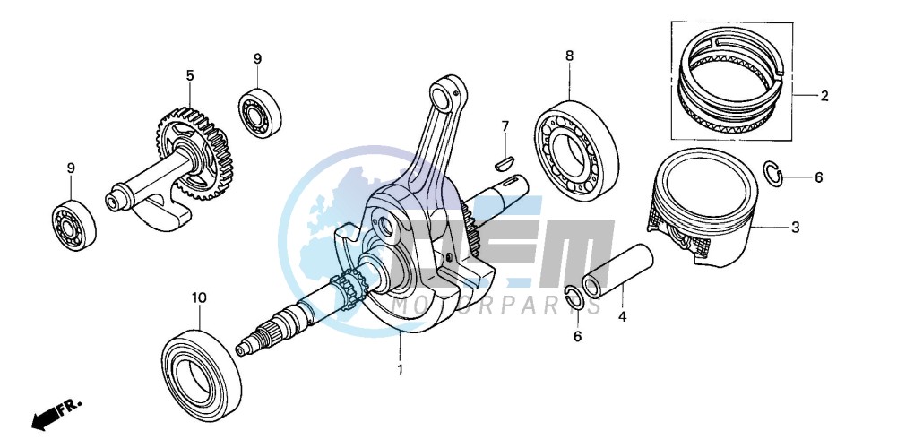 CRANK SHAFT/PISTON