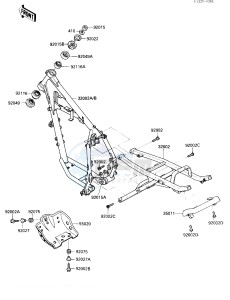 KL 250 D [KLR250] (D4-D6) [KLR250] drawing FRAME