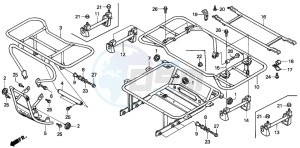 TRX200D FOURTRAX 200 drawing CARRIER