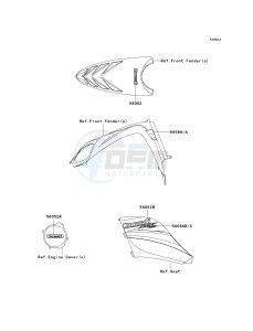 KSV 700 B [KFX700 V FORCE] (B1-B2) [KFX700 V FORCE] drawing DECALS-- B2- -