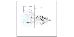 CB600FA CB600FA drawing REAR SEAT COWL PB-324C