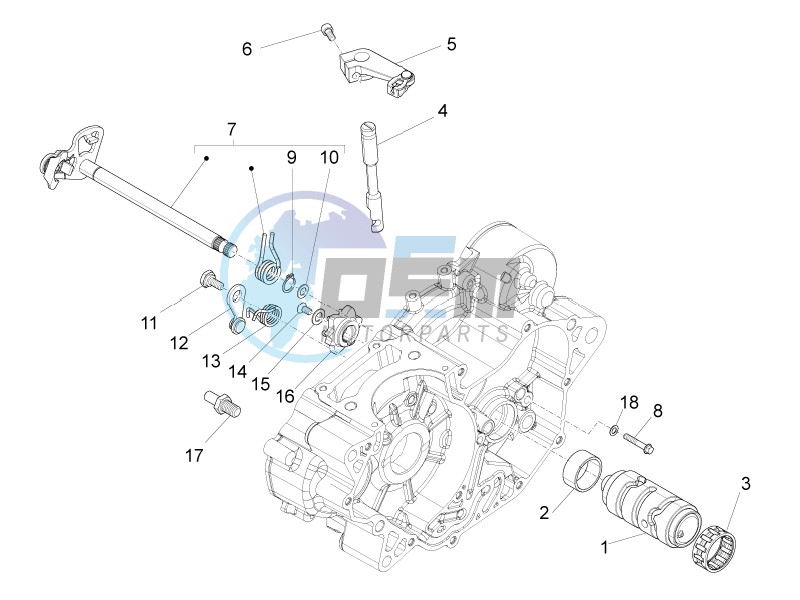 Gear box / Selector / Shift cam