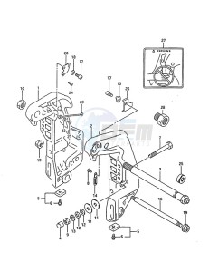 DT 75 drawing Clamp Bracket (1995 to 1997)