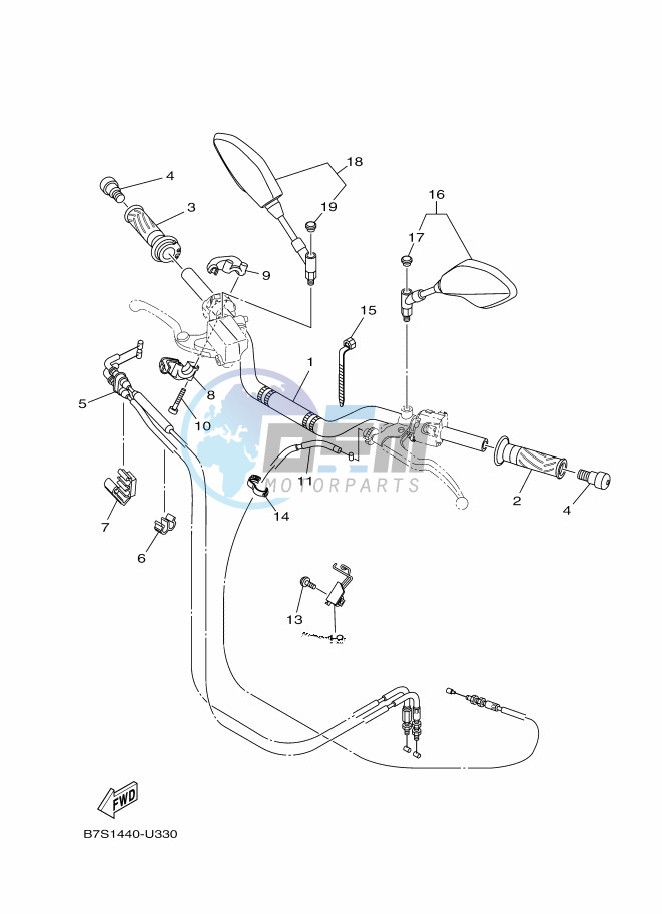 STEERING HANDLE & CABLE