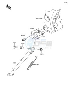 Z1000 ABS ZR1000GFF FR GB XX (EU ME A(FRICA) drawing Stand(s)