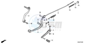 CRF80F9 Mexico - (MX) drawing PEDAL