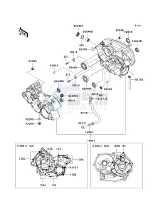 KVF 650 E [BRUTE FORCE 650 4X4 HARDWOODS GREEN HD] (E6F-E9F) E6F drawing CRANKCASE