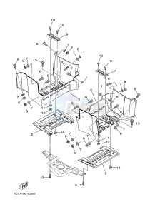 YFM125A YFM125GB GRIZZLY 125 (1PY2 1PY3 1PY1) drawing STAND & FOOTREST