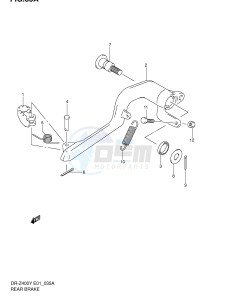 DR-Z400 (E1) drawing REAR BRAKE (DR-Z400E E24)