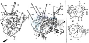 VT750C2 drawing CRANKCASE