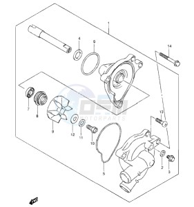 Inazuma 250 drawing WATER PUMP