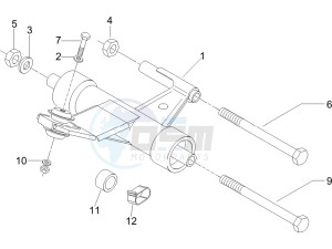 LX 150 4T E3 drawing Swinging arm