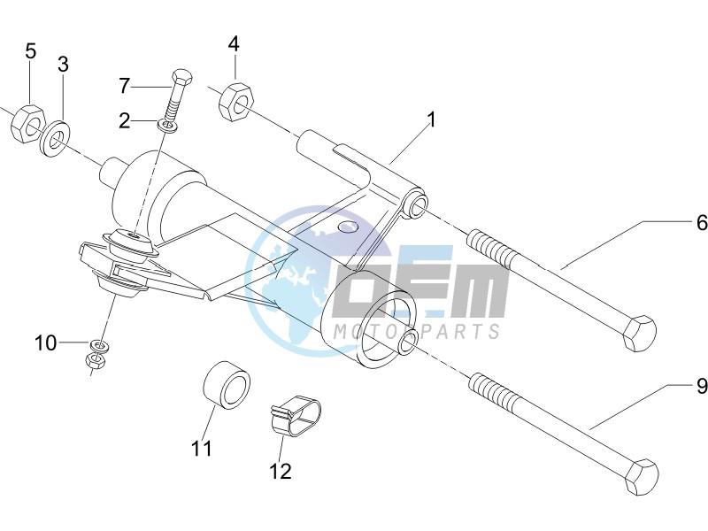 Swinging arm