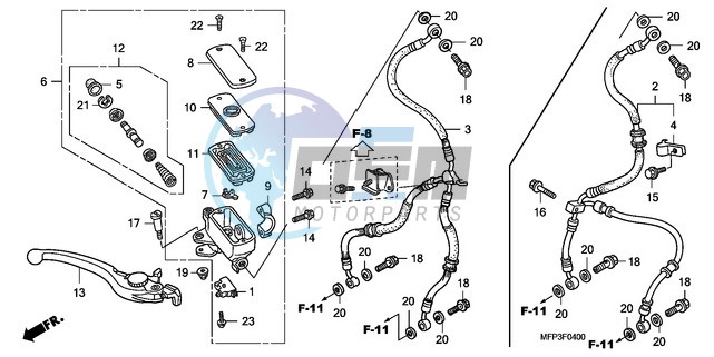 FR. BRAKE MASTER CYLINDER (CB1300/CB1300S)