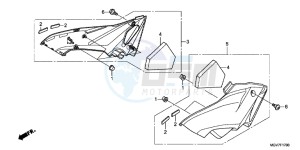 CBR600FB drawing SIDE COVER