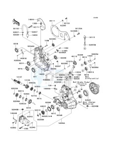 KAF 400 A [MULE 610 4X4] (A6F-AF) A6F drawing GEAR BOX