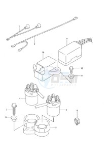 DF 30 drawing PTT Relay Remote Control w/Power Tilt