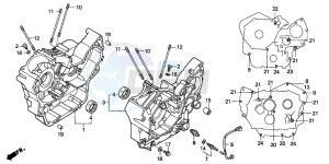 NT650V DEAUVILLE drawing CRANKCASE