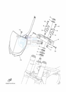 YZ250 (B9U6) drawing STEERING