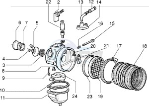 VELOFAX 50 drawing Carburettor