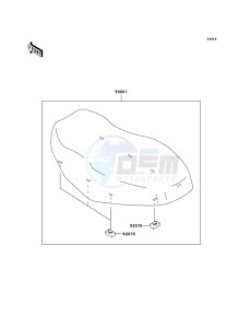 KVF360 4x4 KVF360ACF EU GB drawing Seat