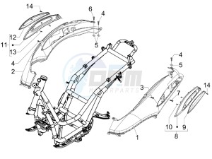 Beverly 250 ie Sport e3 drawing Side cover - Spoiler