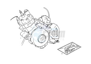 SENDA R DRD RACING LTD - 50 cc drawing ENGINE ASSY